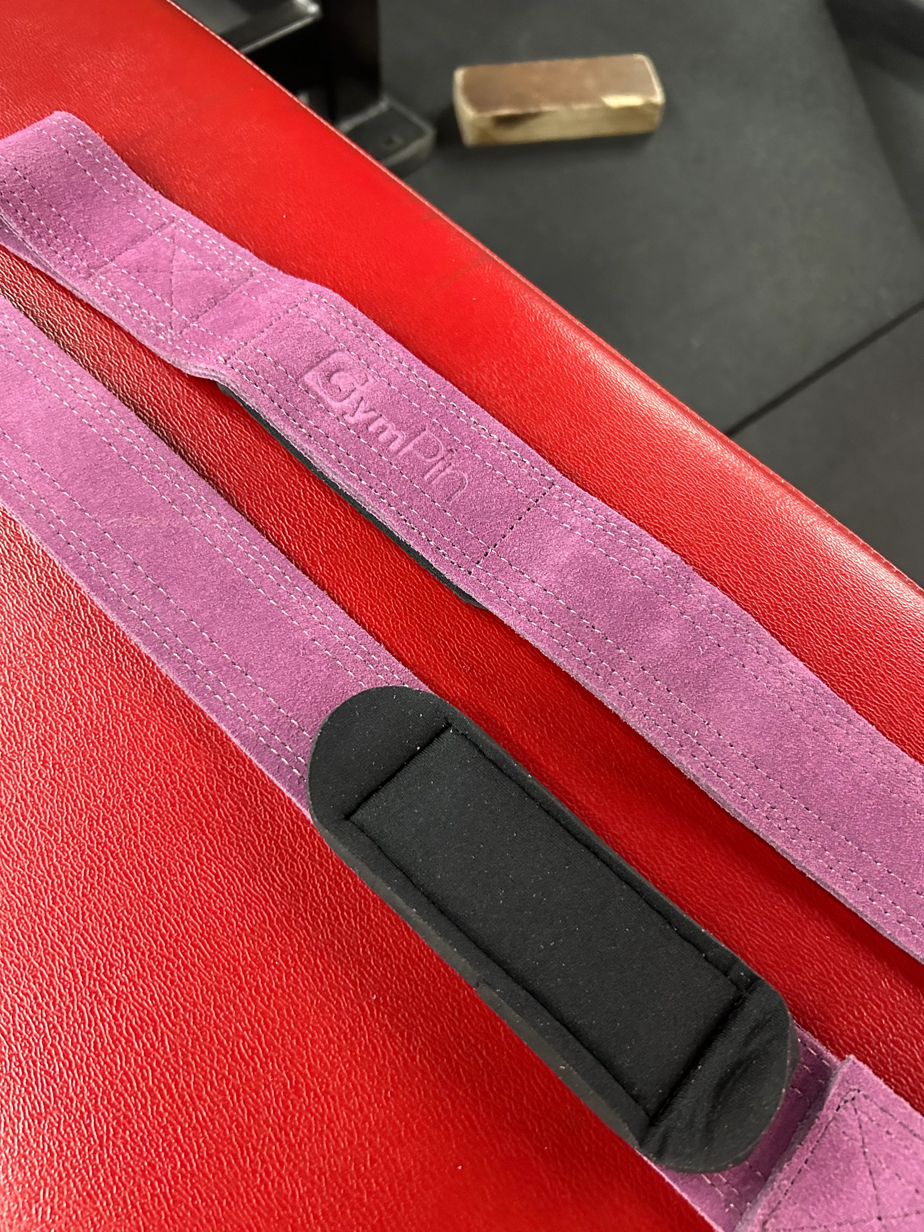 GymPin Padded Leather Weight Lifting Straps - Image 24
