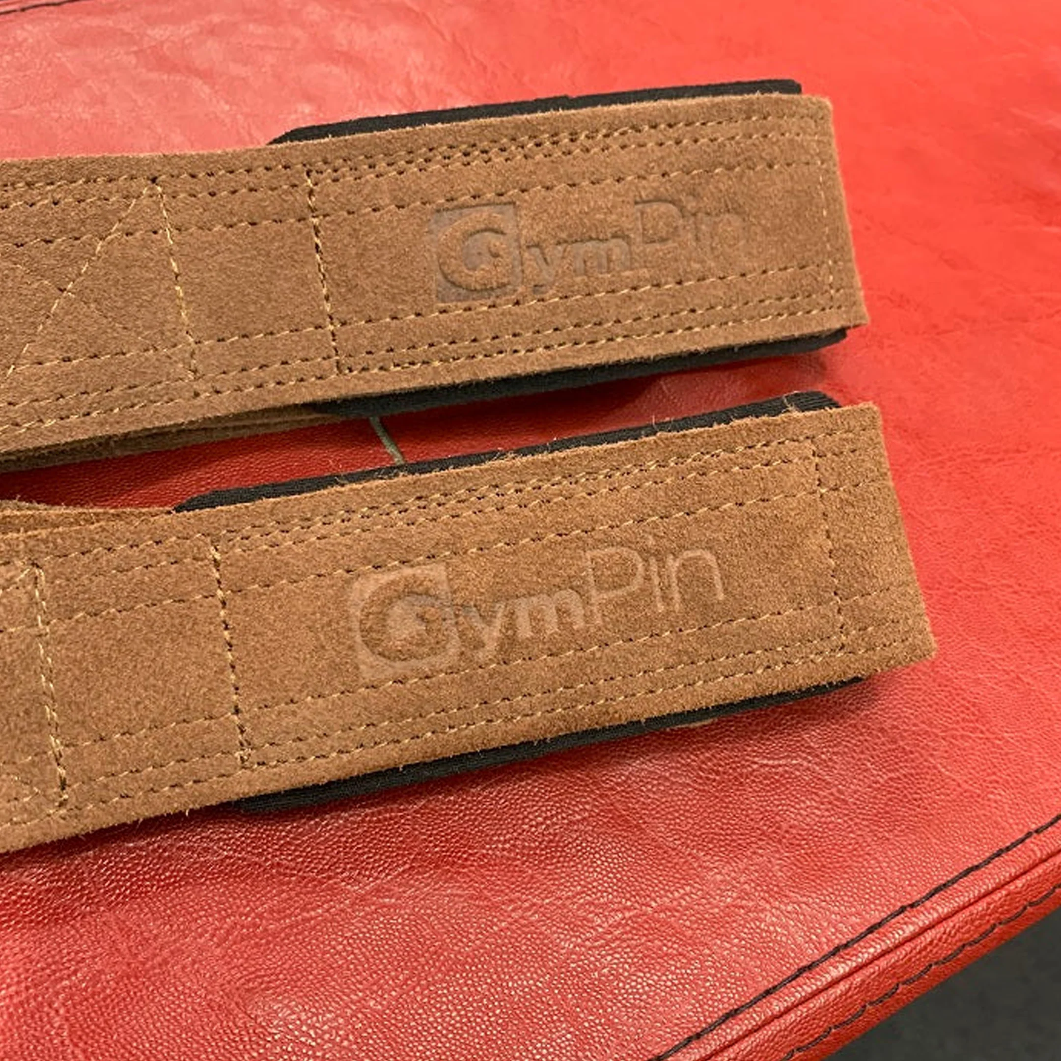 GymPin Padded Leather Weight Lifting Straps - Image 4