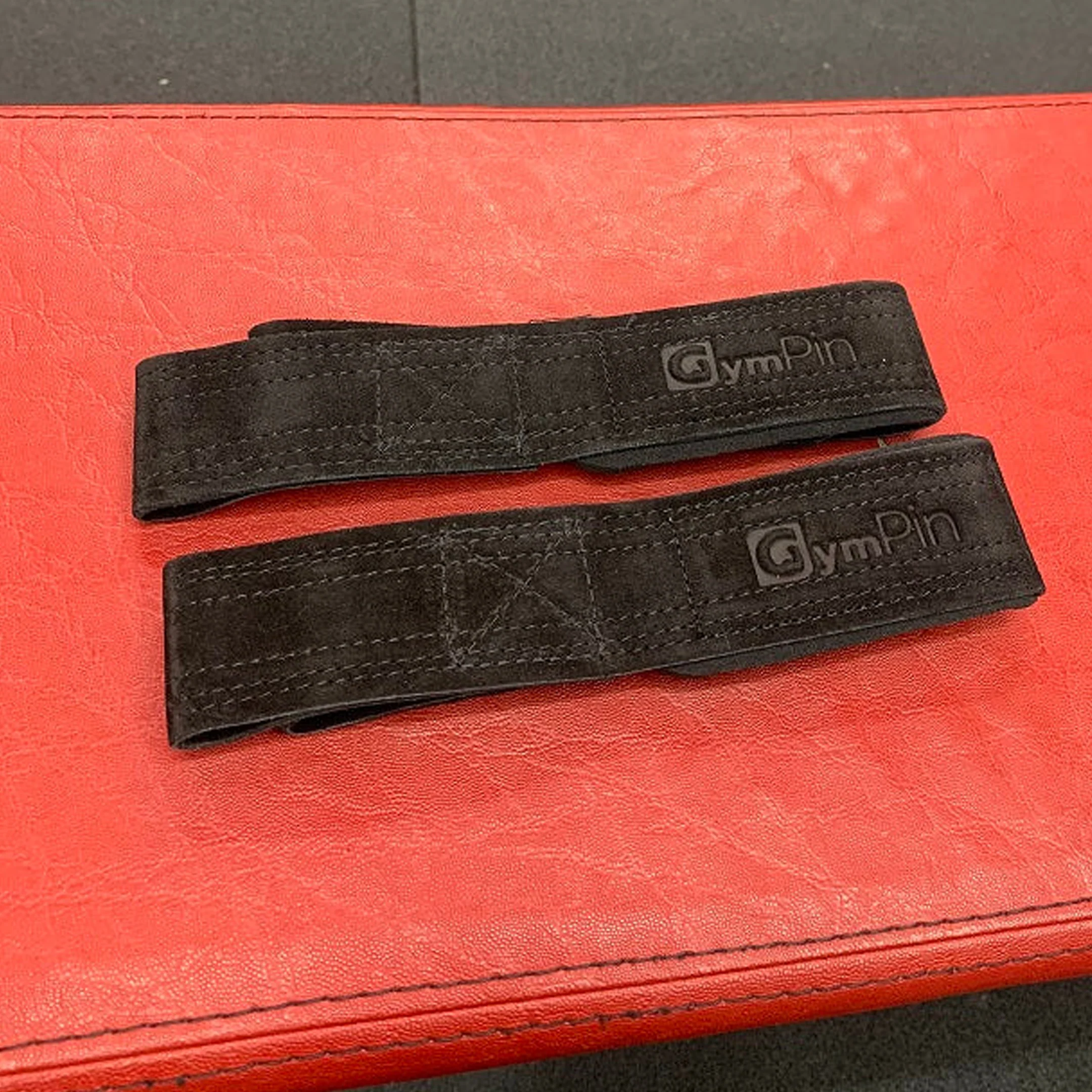 GymPin Padded Leather Weight Lifting Straps - Image 6