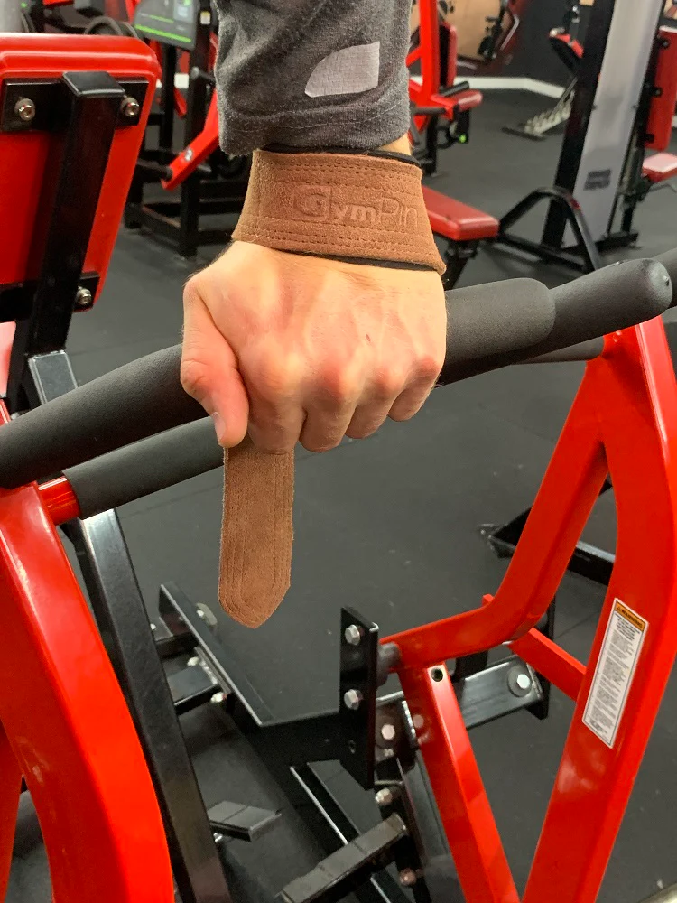 GymPin Padded Leather Weight Lifting Straps - Image 7